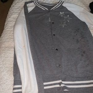 Long sleeve varsity type jacket